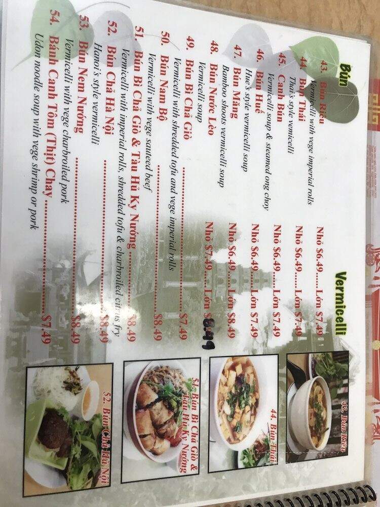 Bo De Tinh Cam Chay - Westminster, CA menu_pic