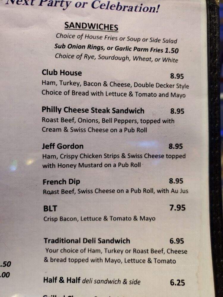 Bogey's - Gresham, OR menu_pic