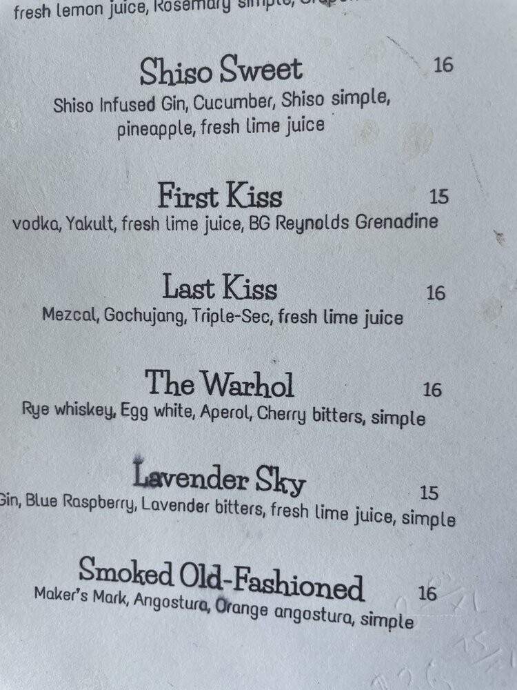 BOM with the Wind - Brooklyn, NY menu_pic