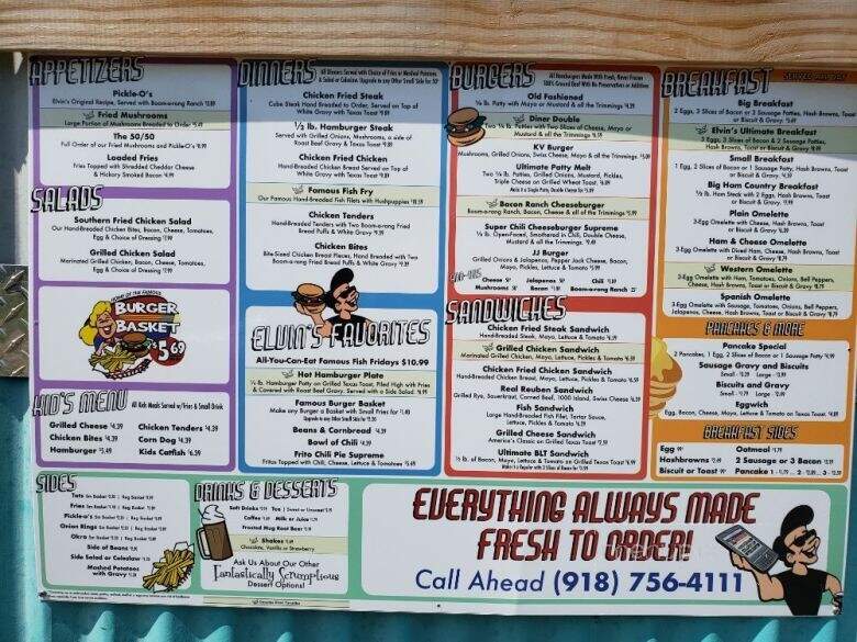 Boom A Rang Diner - Okmulgee, OK menu_pic