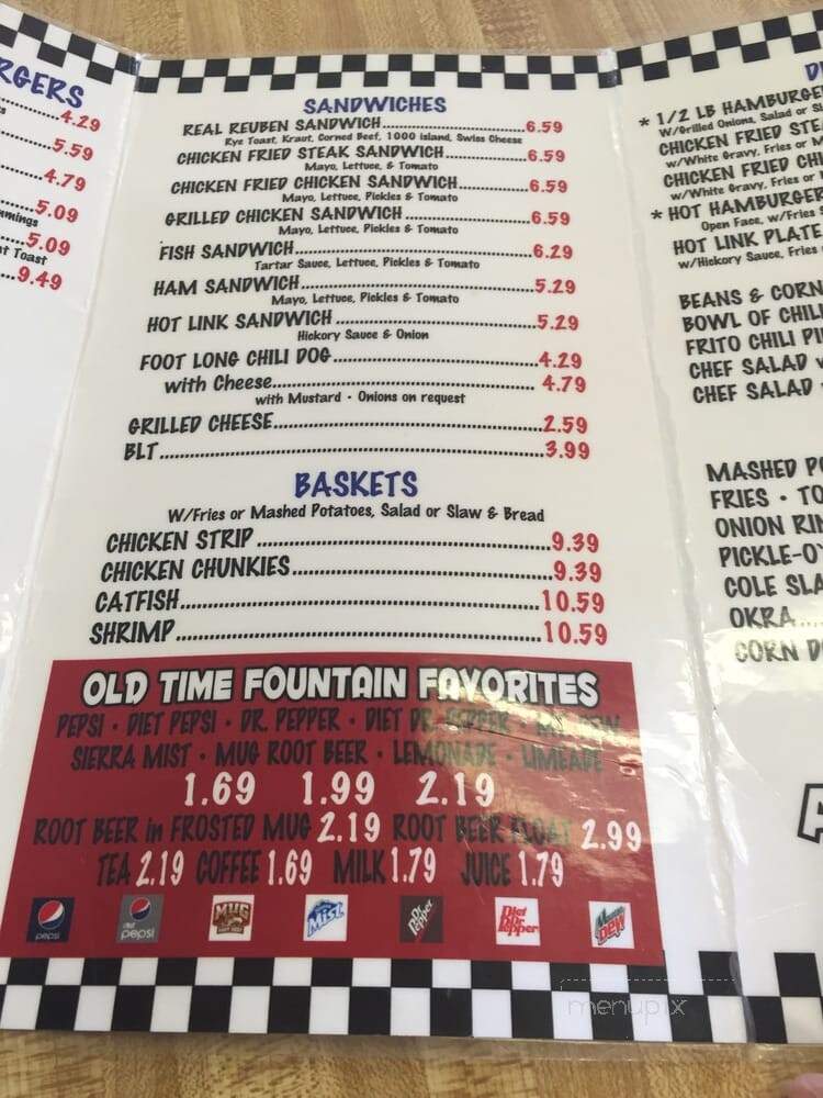 Boom A Rang Eastside Diner - Shawnee, OK menu_pic
