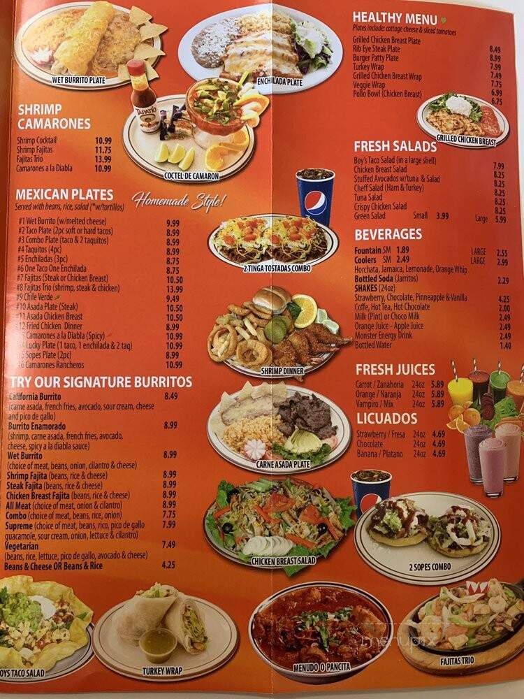 Boy's Hamburgers - Long Beach, CA menu_pic