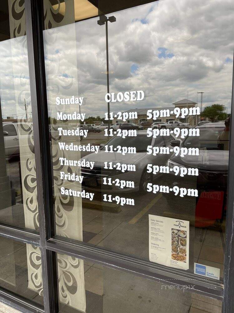 Bradfords Fish Haus - Wichita Falls, TX menu_pic