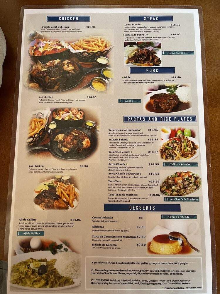 Brasas Peruanas - Round Rock, TX menu_pic