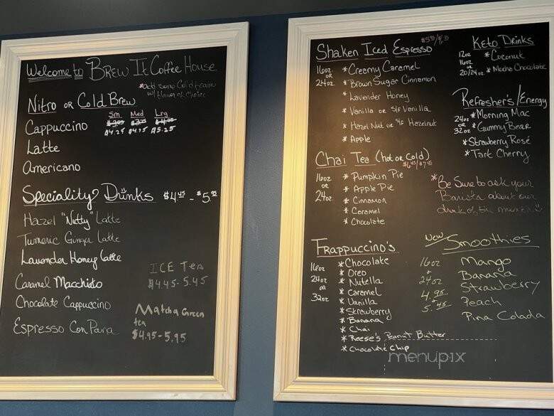 Brew It Coffee House - Las Vegas, NV menu_pic