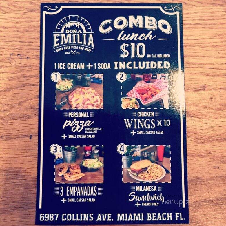 Brick Oven - Miami Beach, FL menu_pic