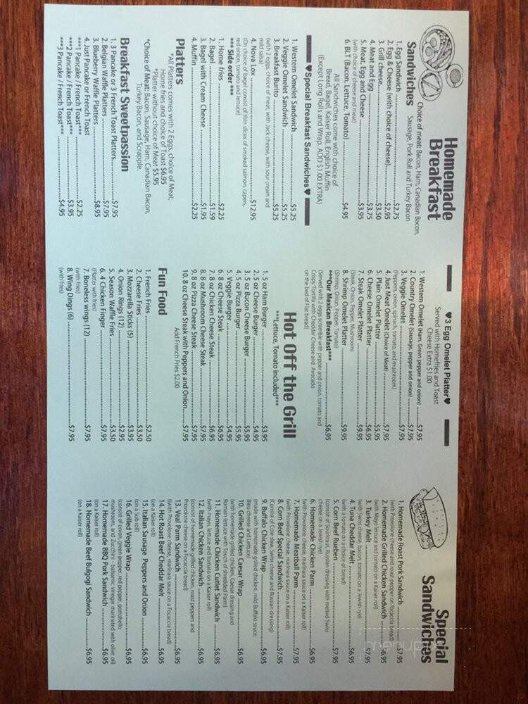 4th St Sandwich Shop - Bridgeport, PA menu_pic