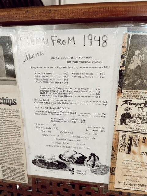 British Fish & Chips-Shady Restaurant - Kelowna, BC menu_pic