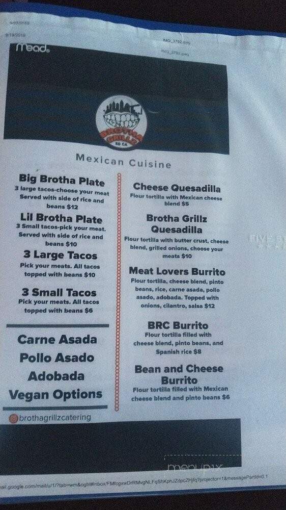 Brotha Grillz - Vista, CA menu_pic