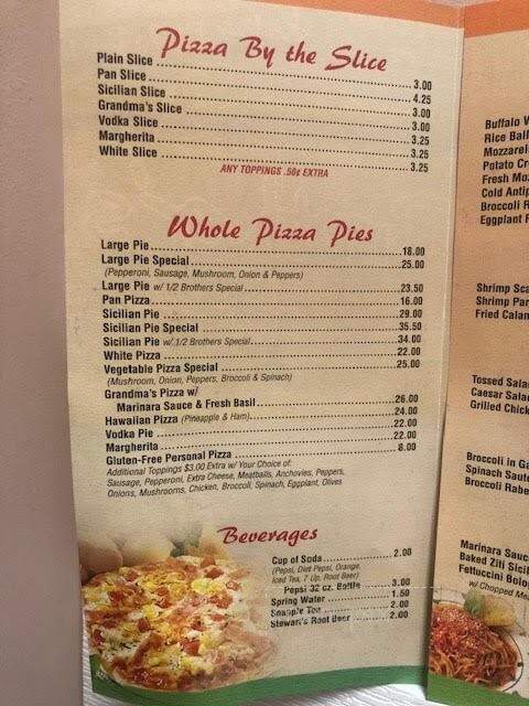 Brother's Pizzeria - Staten Island, NY menu_pic