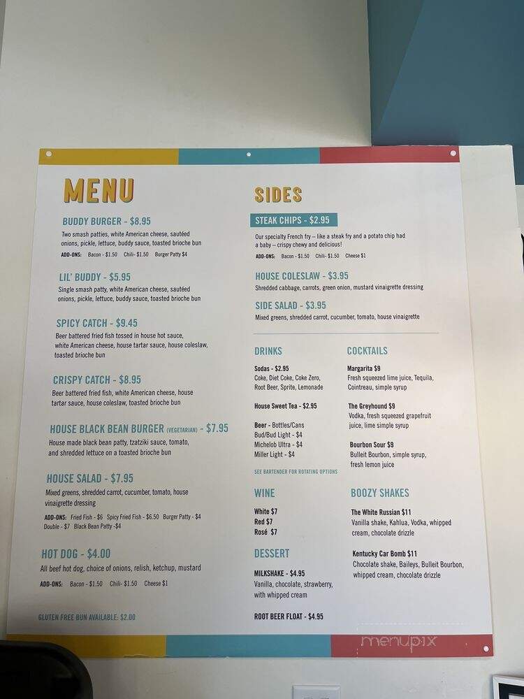Buddy's - Florence, SC menu_pic