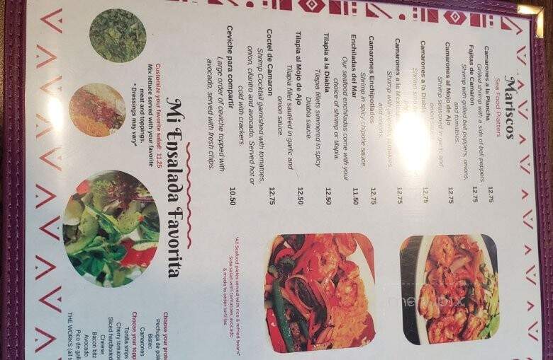 Buenavista Banquets and Restaurant - Milwaukee, WI menu_pic
