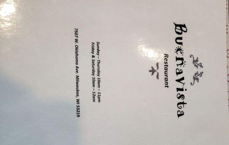 Buenavista Banquets and Restaurant - Milwaukee, WI menu_pic