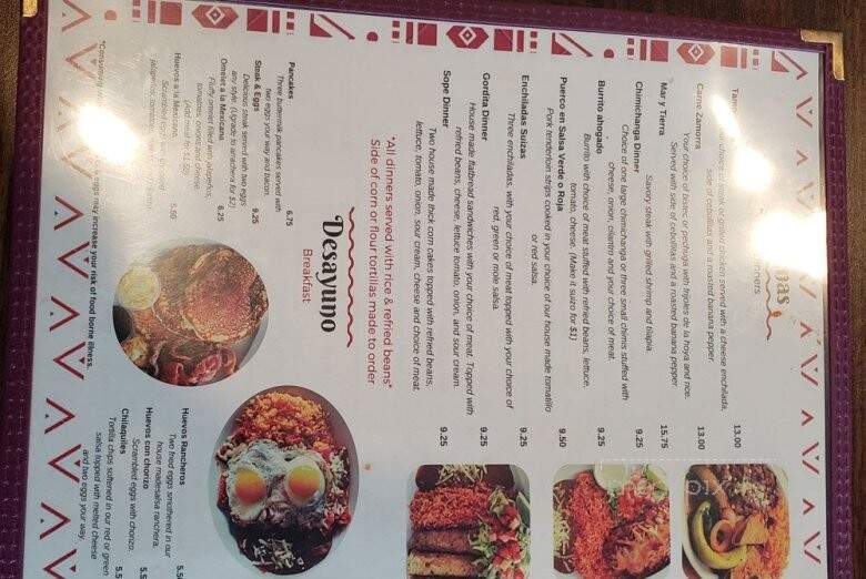 Buenavista Banquets and Restaurant - Milwaukee, WI menu_pic