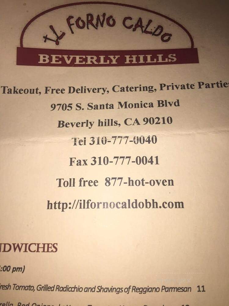 Buena Vista Cigar Club - Beverly Hills, CA menu_pic