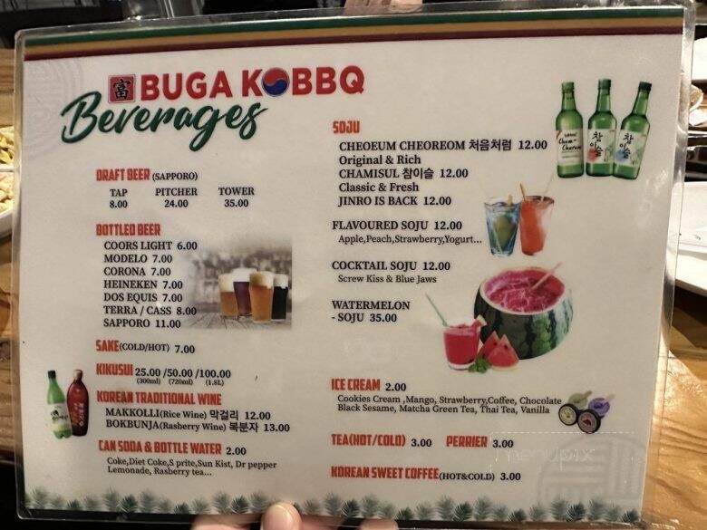 Buga Korean BBQ - Rowland Heights, CA menu_pic