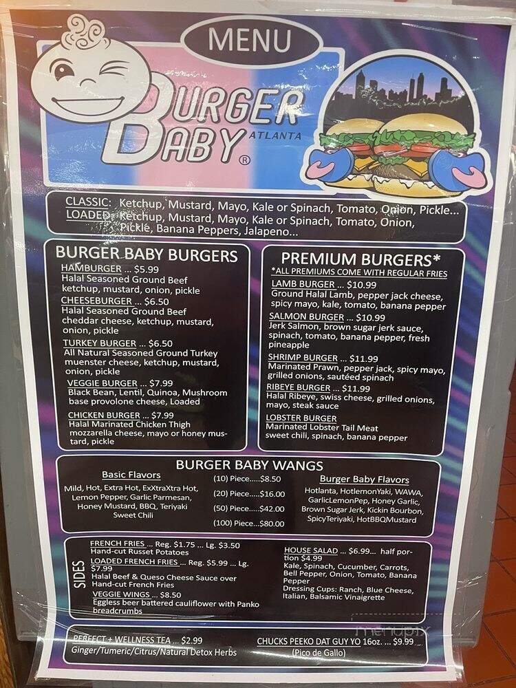 Burger Baby Atlanta - North Atlanta, GA menu_pic