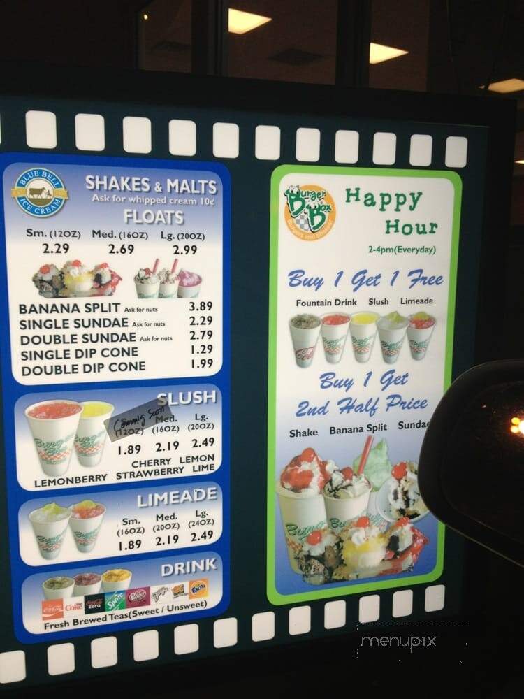 Burger Box - Bedford, TX menu_pic