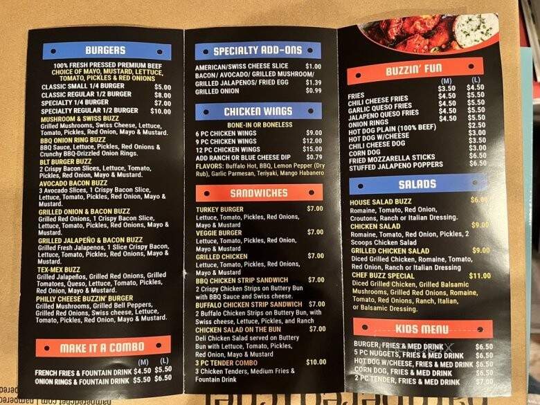 Burger Buzz - Humble, TX menu_pic