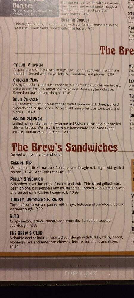 Burger N Brew - Boise, ID menu_pic