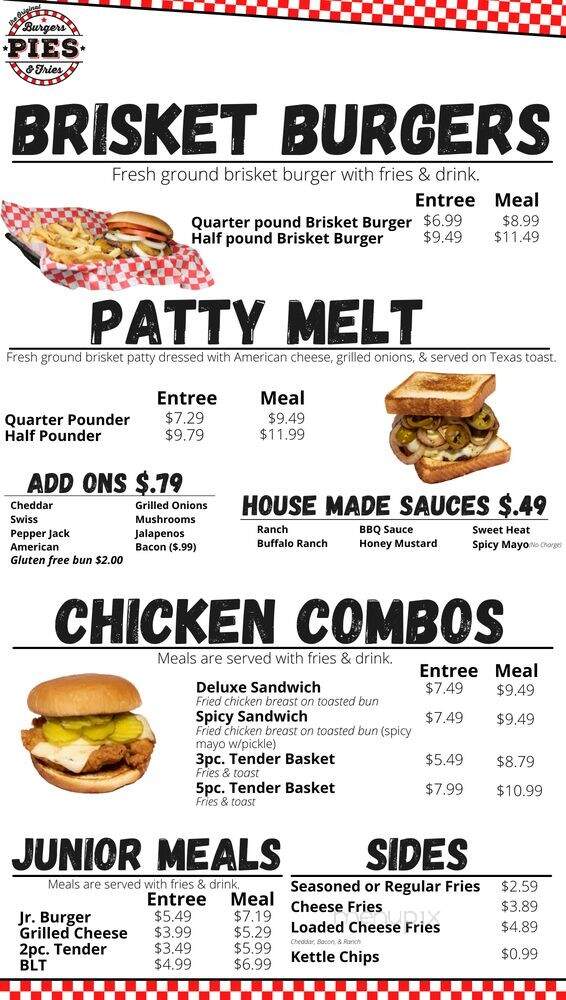 Burgers Pies & Fries - Searcy, AR menu_pic