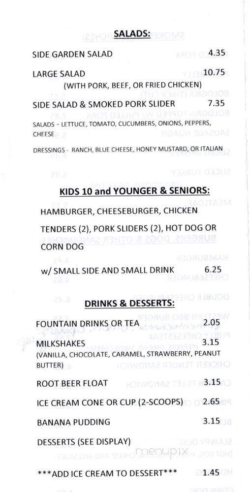 Burnout BBQ and Grille - Erwin, TN menu_pic
