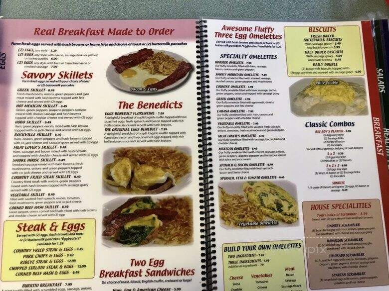 Cabana Pancake House - Mooresville, IN menu_pic