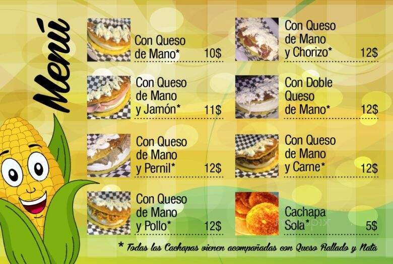 Cachapa Star - Doral, FL menu_pic