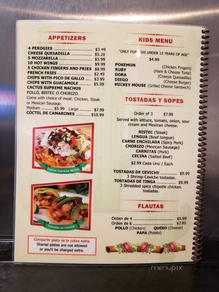 L Boris Restaurant - Wilkes Barre, PA menu_pic