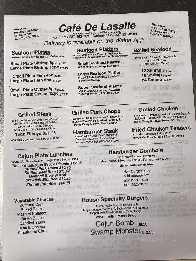 Restaurant Eureka - Jonquiere, QC menu_pic