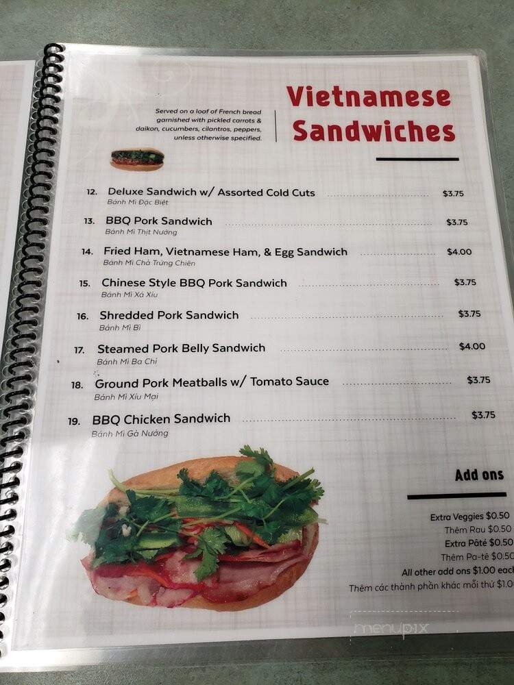 Cafe Dore - San Diego, CA menu_pic