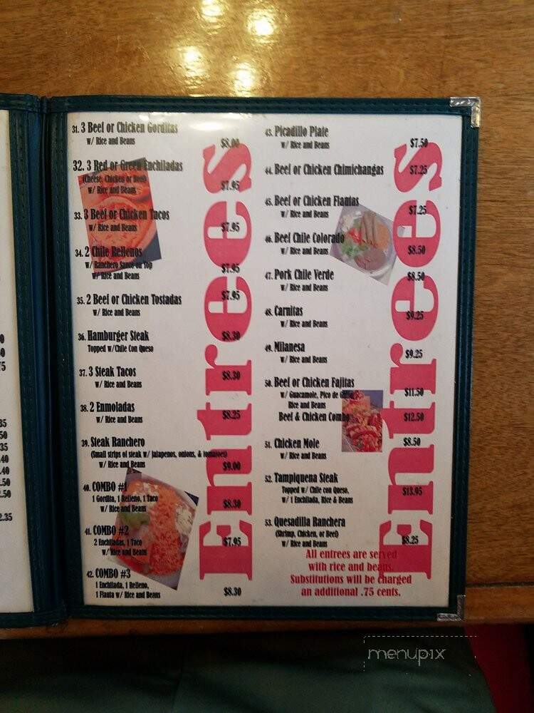 Cafe East - El Paso, TX menu_pic