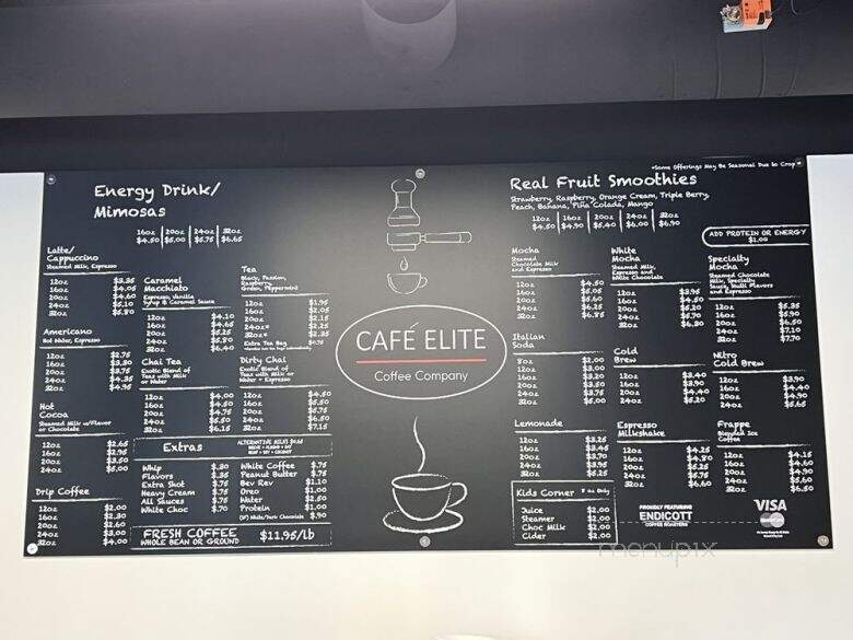 Cafe Elite - Lacey, WA menu_pic