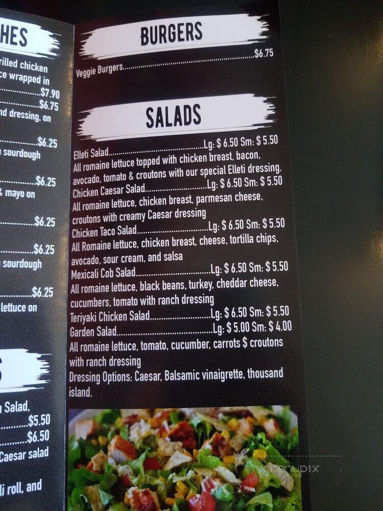 Cafe Elleti - Roseville, CA menu_pic