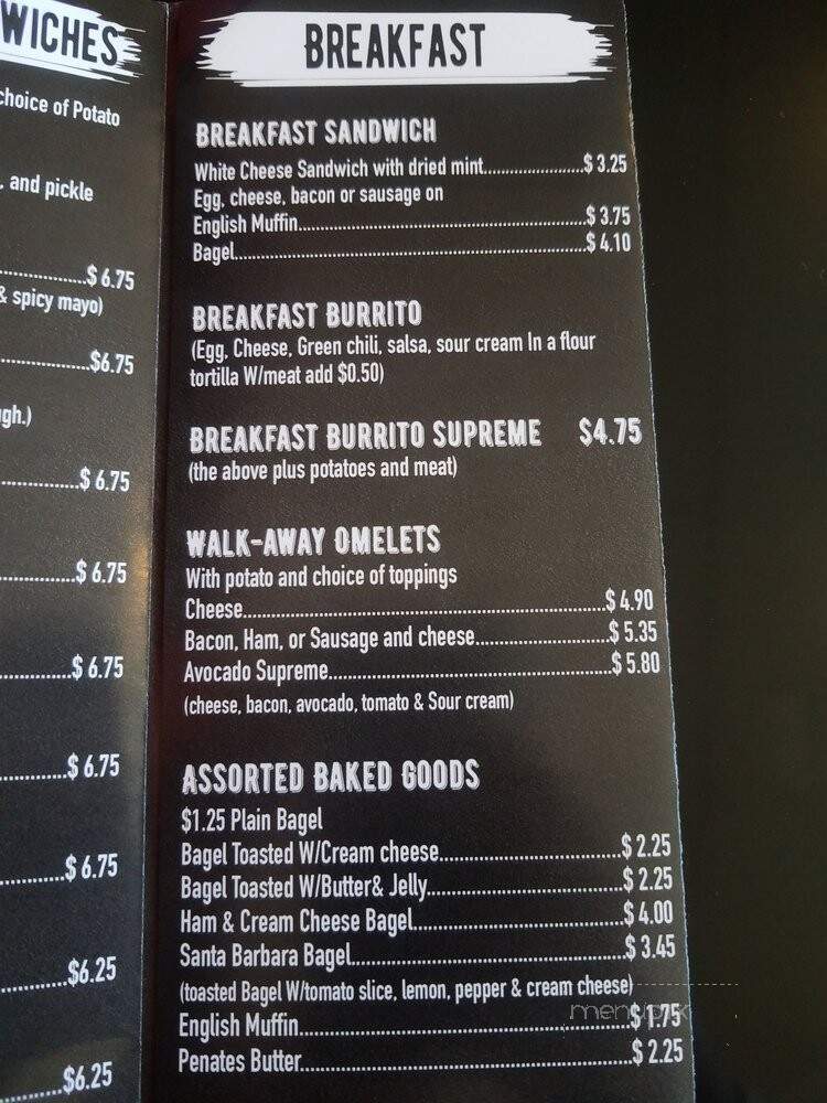 Cafe Elleti - Roseville, CA menu_pic