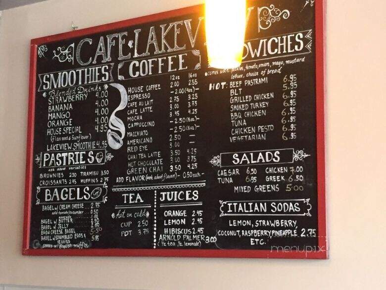 Cafe Lakeview - Oakland, CA menu_pic