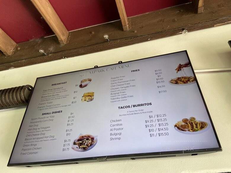 Cafe M Park - Monterey Park, CA menu_pic