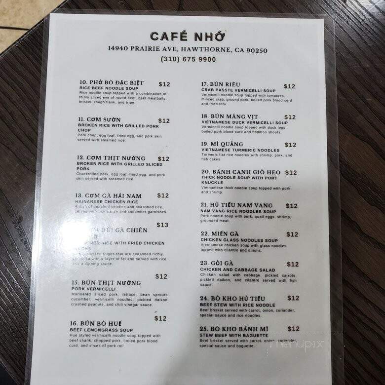 Cafe Nho - Hawthorne, CA
