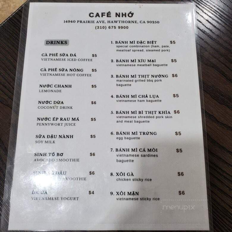 Cafe Nho - Hawthorne, CA