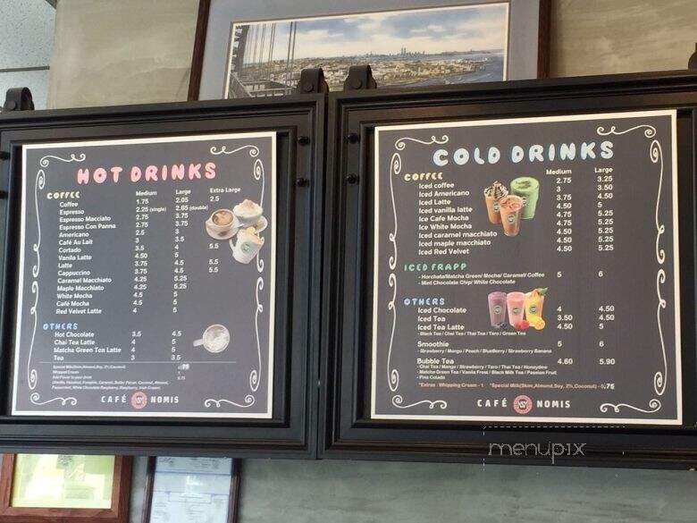 Cafe Nomis - Bayonne, NJ menu_pic