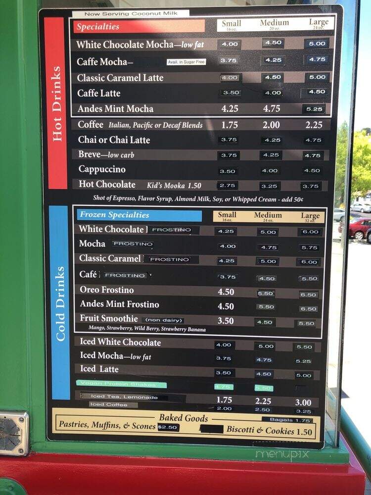 Caffino - Lafayette, CA menu_pic