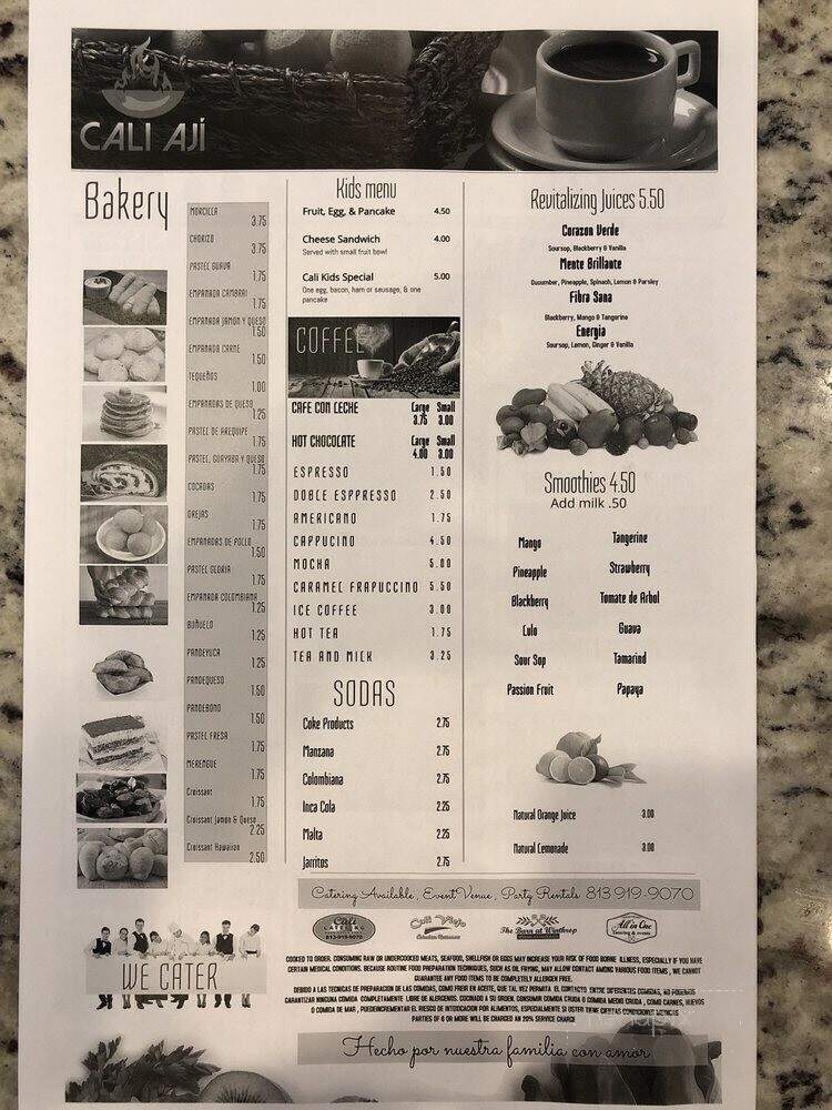 Cali Aji - Riverview, FL menu_pic