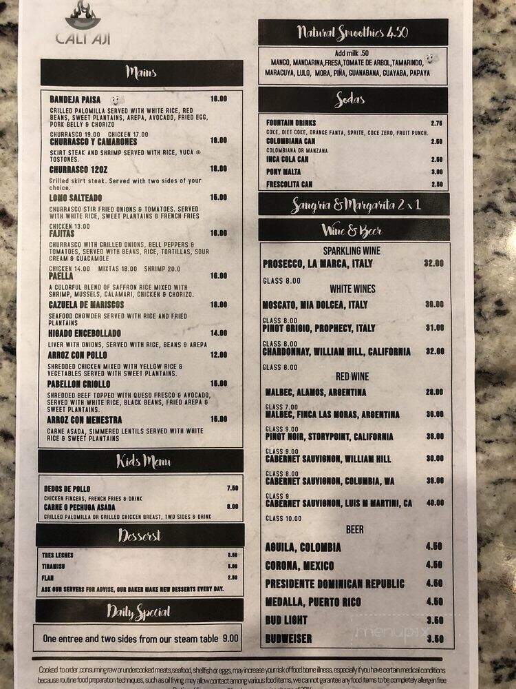 Cali Aji - Riverview, FL menu_pic