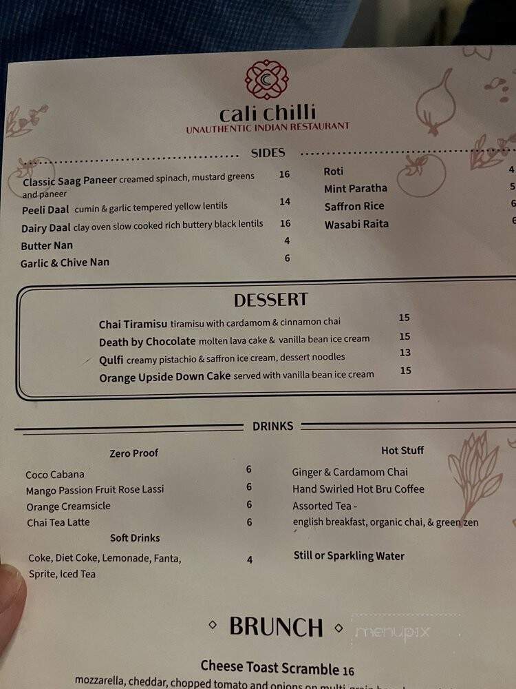 Cali Chilli - Long Beach, CA menu_pic