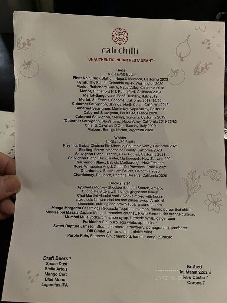 Cali Chilli - Long Beach, CA menu_pic
