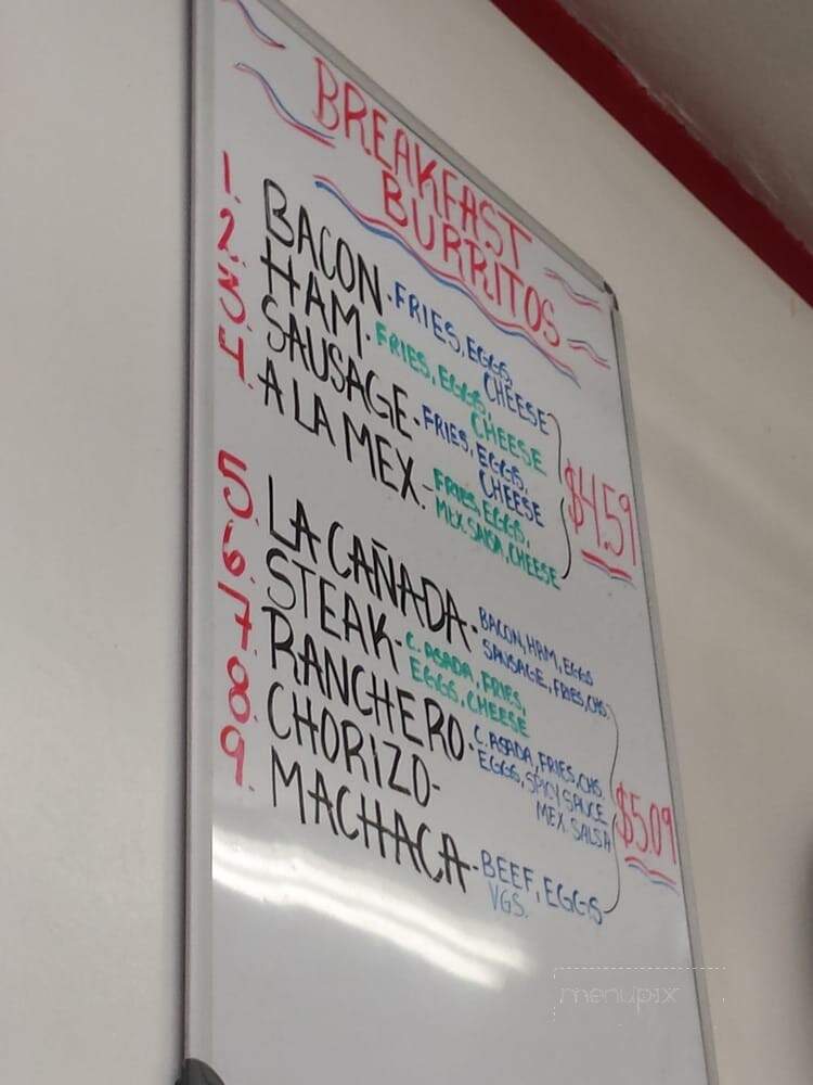 La Canada Mexican Food - San Diego, CA menu_pic