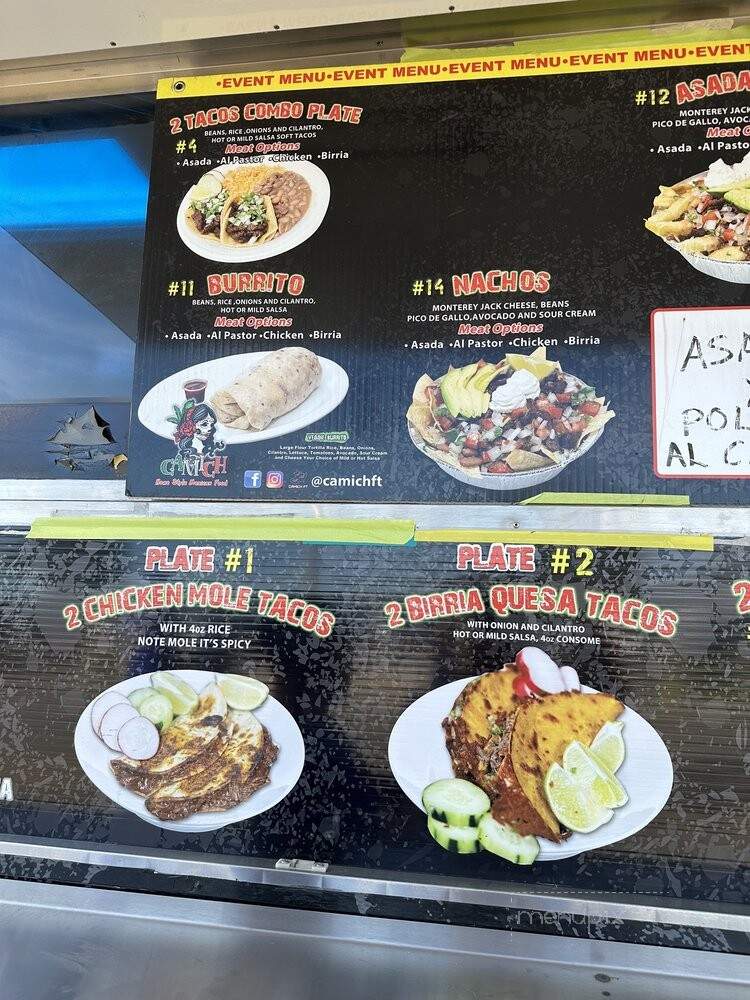 Camichft - Irwindale, CA menu_pic