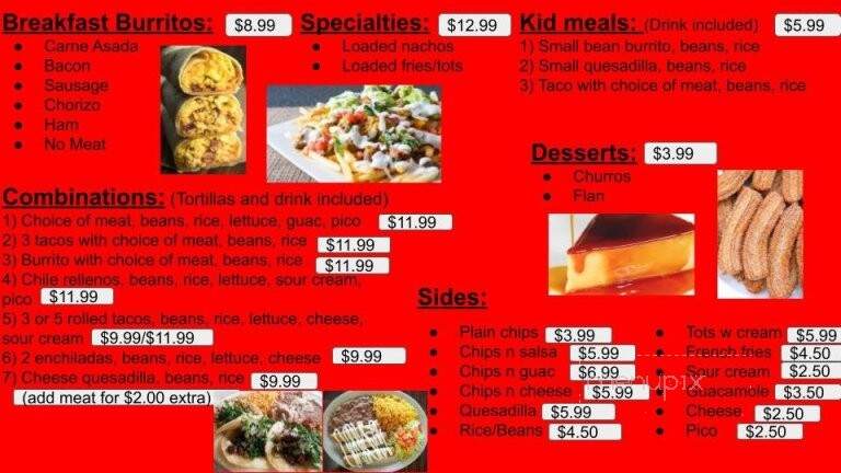 Camilas - Canby, OR menu_pic