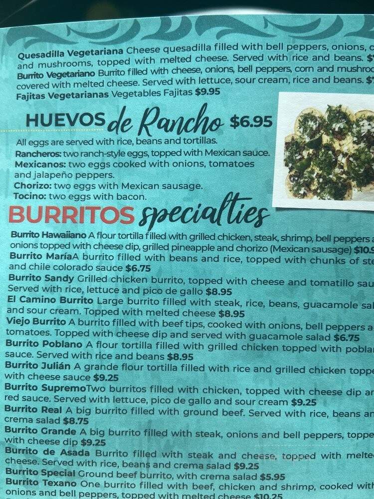 Camino Viejo - Nashville, TN menu_pic