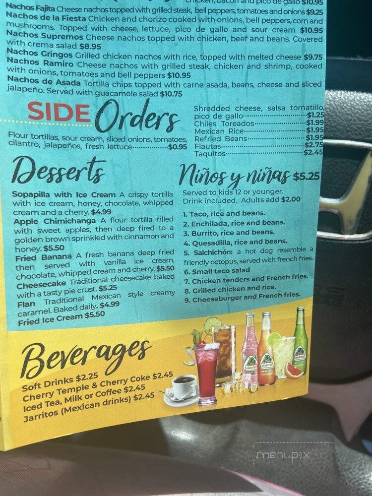 Camino Viejo - Nashville, TN menu_pic